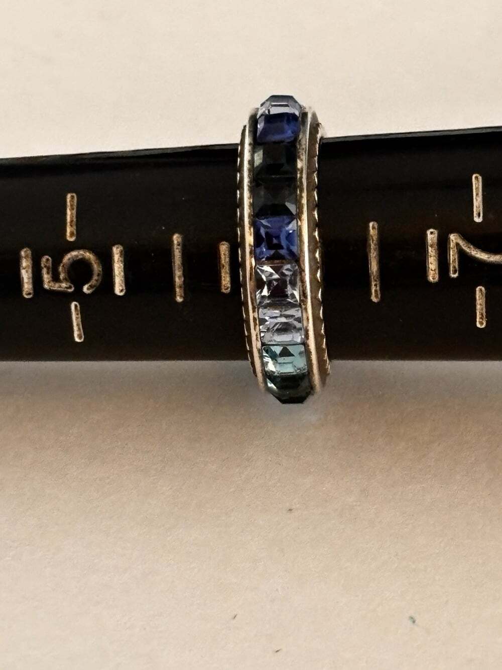 Brighton Blue Crystal Stackable Ring - Picture 5 of 6